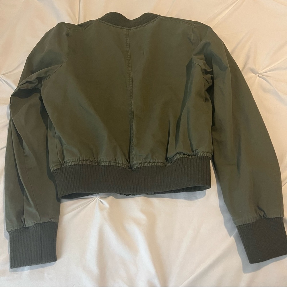 Ambiance Small Olive Bomber Jacket - Picture 7 of 16